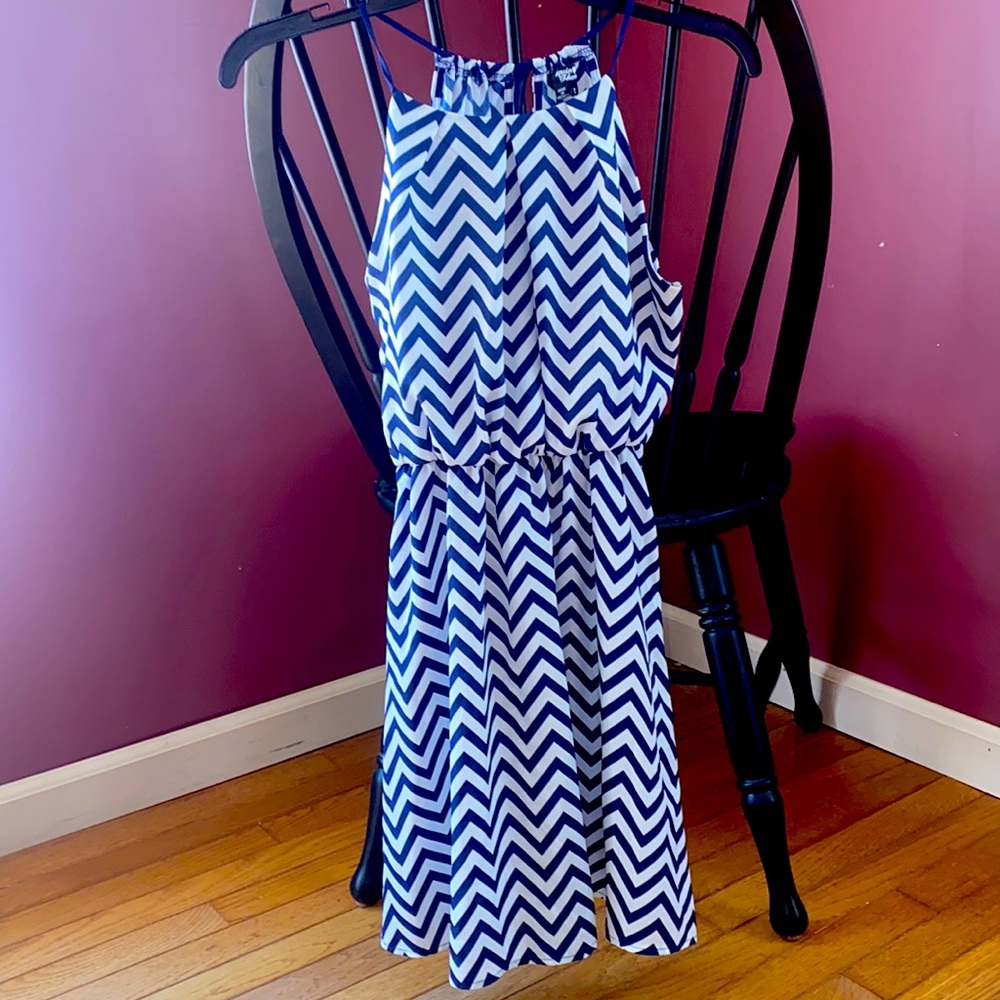 Sequin Hearts chevron dress